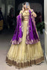 Lovable Cream Color Zari Weaving Silk Festival Wear Lehenga Choli
