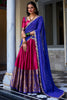 Precious Magenta Color Zari Weaving Narayan Pattu Half Saree Lehenga