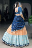 Marvelous Orange Zari Weaving Silk Event Wear Half Saree Lehenga