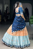 Marvelous Orange Zari Weaving Silk Event Wear Half Saree Lehenga