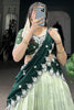 Stunning Pista Green Zari Weaving Silk Lehenga Choli With Dupatta