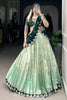 Stunning Pista Green Zari Weaving Silk Lehenga Choli With Dupatta