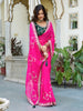 LOEELY PINK GOTTA PATTI WORK GEORGETTE PARTY WEAR SAREE WITH BLOUSE