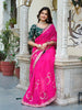 LOEELY PINK GOTTA PATTI WORK GEORGETTE PARTY WEAR SAREE WITH BLOUSE