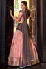 Wonderful Light Pink Zari Weaving Silk Festival Wear Half Saree Lehenga