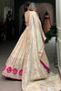 Alluring Off-White Weaving Work Silk Festival Wear Lehenga Choli
