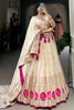 Alluring Off-White Weaving Work Silk Festival Wear Lehenga Choli