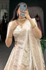 Enchanting Off-White Weaving Work Silk Traditional Lehenga Choli