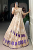Enchanting Off-White Weaving Work Silk Traditional Lehenga Choli