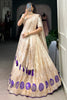 Enchanting Off-White Weaving Work Silk Traditional Lehenga Choli