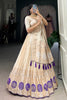 Enchanting Off-White Weaving Work Silk Traditional Lehenga Choli
