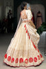 Captivating Off-White Weaving Work Silk Function Wear Lehenga Choli