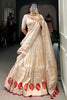 Captivating Off-White Weaving Work Silk Function Wear Lehenga Choli