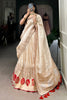 Captivating Off-White Weaving Work Silk Function Wear Lehenga Choli