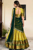 Memorable Parrot Green Zari Weaving Silk Traditional Lehenga Choli