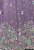 Surprising Purple Sequins Work Chinon Reception Wear Lehenga Choli