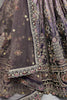 Fantastic Purple Embroidered Velvet Bridal Lehenga Choli With Dupatta