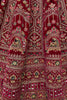 Surprising Red Velvet Bridal Lehenga Choli With Double Dupatta