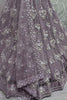 Amazing Lavender Sequins Net Reception Wear Lehenga Choli With Dupatta