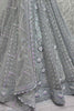 Beautiful Grey Sequins Net Designer Lehenga Choli With Dupatta