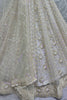 Awesome Off-White Sequins Net Wedding Wear Lehenga Choli