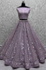 Unexpected Lavender Sequins Net Engagement Wear Lehenga Choli