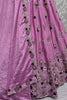 Pretty Lilac Color Sequins Chinon Wedding Wear Lehenga Choli