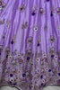 Beautiful Purple Sequins Chinon Designer Lehenga Choli With Dupatta