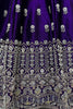 Wonderful Violet Color Sequins Silk Wedding Wear Lehenga Choli