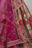 Startling Rani Pink Silk Bridal Lehenga Choli With Double Dupatta