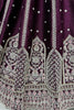 Stunning Purple Embroidered Silk Bridesmaid Lehenga Choli With Dupatta