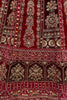 Incredible Pink Dori Work Velvet Bridal Lehenga Choli With Two Dupatta