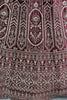 Magnetic Red Dori Work Velvet Bridal Lehenga Choli With Double Dupatta