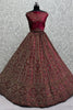Gorgeous Dark Pink Dori Work Bridal Lehenga Choli With Double Dupatta