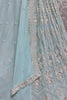 Magnificent Sky-Blue Thread Work Georgette Wedding Wear Lehenga Choli