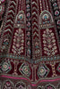 Amazing Maroon Dori Work Velvet Bridal Lehenga Choli With Double Dupatta