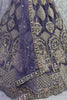Fantastical Purple Multi-Thread Work Net Designer Lehenga Choli