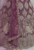 Awesome Lavender Dori Work Net Bridesmaid Lehenga Choli With Dupatta