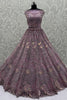 Enchanting Lavender Thread Work Net  Bridesmaid Lehenga Choli