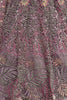 Enchanting Lavender Thread Work Net  Bridesmaid Lehenga Choli