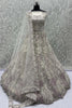 Spectacular White Dori Work Net Reception Wear Lehenga Choli