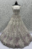 Spectacular White Dori Work Net Reception Wear Lehenga Choli