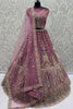 Gorgeous Pink Sequins Net Reception Wear Lehenga Choli With Dupatta