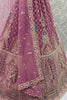 Gorgeous Pink Sequins Net Reception Wear Lehenga Choli With Dupatta