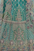Amazing Green Zircon Work Net Bridesmaid Lehenga Choli With Dupatta