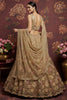 Outstanding Beige Sequins Net Reception Wear Lehenga Choli With Dupatta