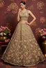 Outstanding Beige Sequins Net Reception Wear Lehenga Choli With Dupatta