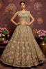 Outstanding Beige Sequins Net Reception Wear Lehenga Choli With Dupatta