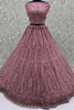 Attractive Pink Diamond Work Net Engagement Wear Lehenga Choli With Dupatta