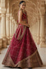 Lovable Pink Thread Embroidered Silk Bridal Lehenga Choli With Double Dupatta